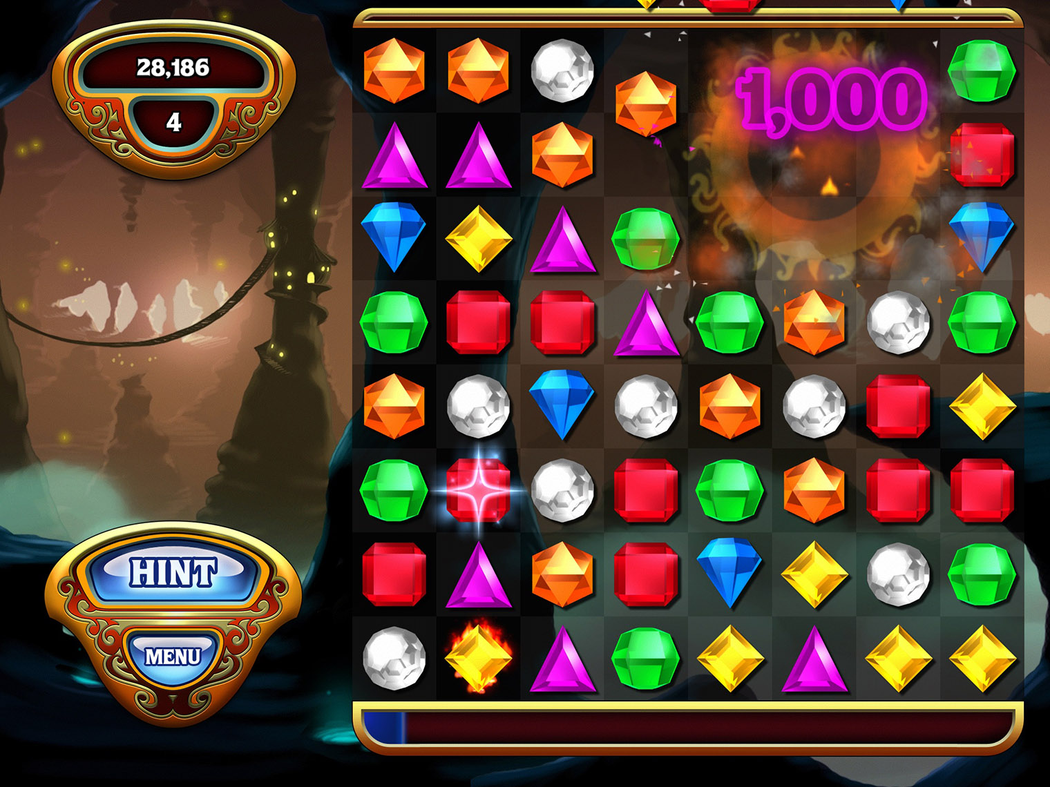 «Выпуклый» дизайн Bejeweled может показаться устаревшим, но в этом стиле его сила. © Electronic Arts