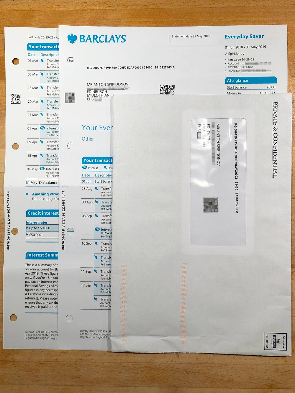 Регулярные рассылки банковских выписок по почте