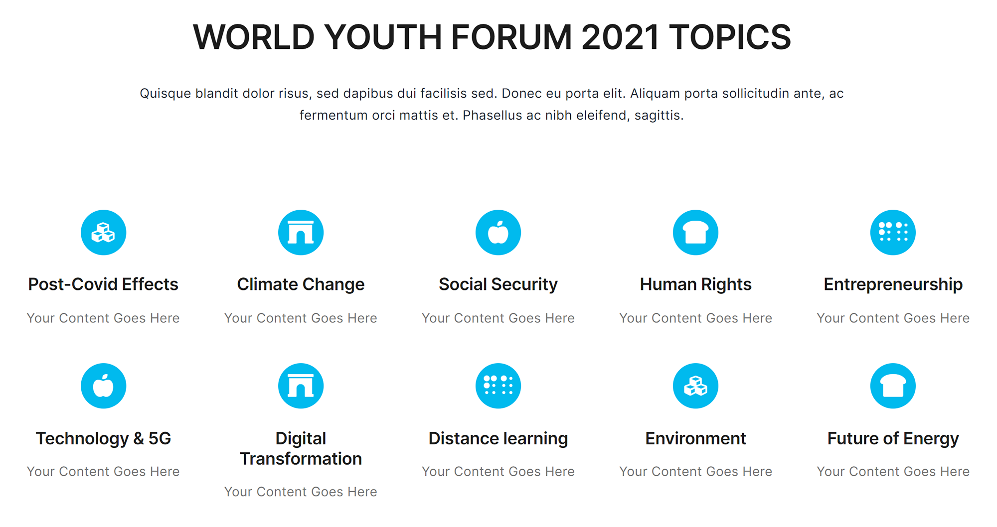 Программа World Youth Forum в 2021 году