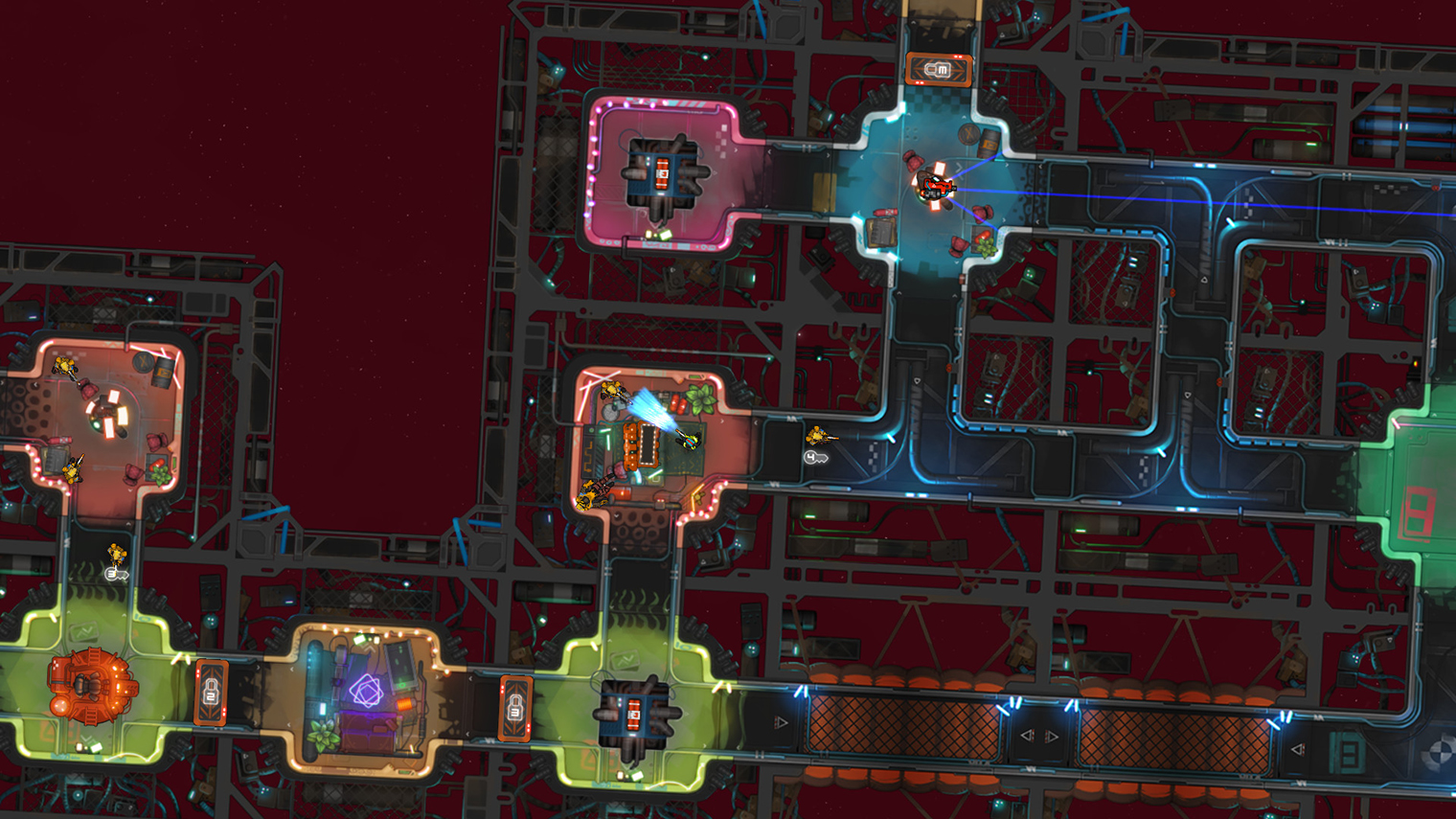 Heat Signature выглядит как менее пиксельная и более футуристичная версия Hotline Miami. © Suspicious Developments