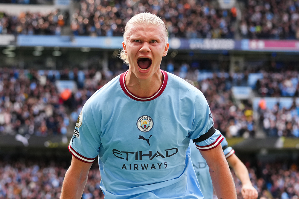 Эрлинг Холланд выиграл «Золотую бутсу» и стал лучшим игроком сезона. Источник: Matt McNulty / Manchester City / Getty Images