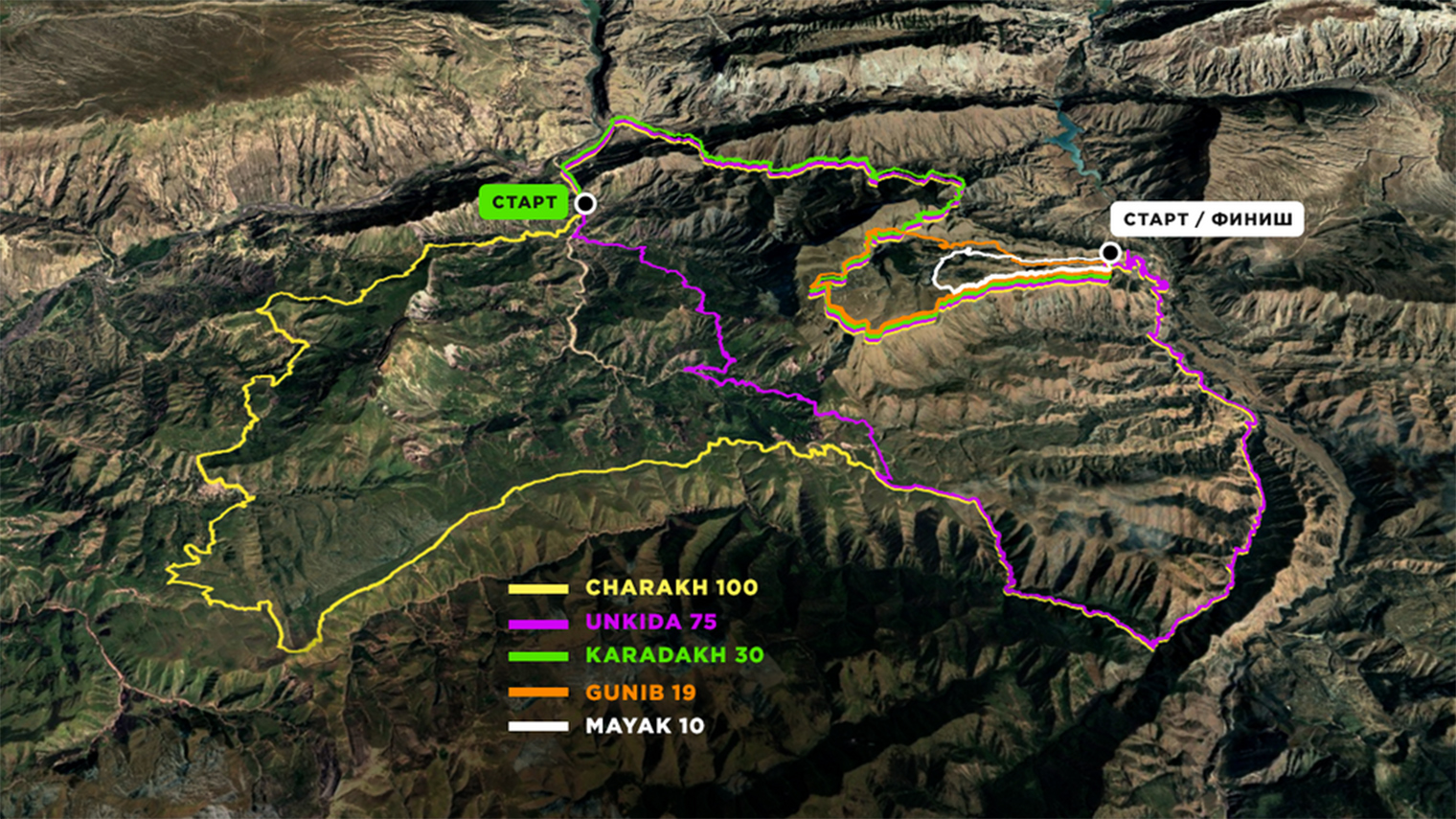 Карта маршрутов. Источник: wildtrail.ru