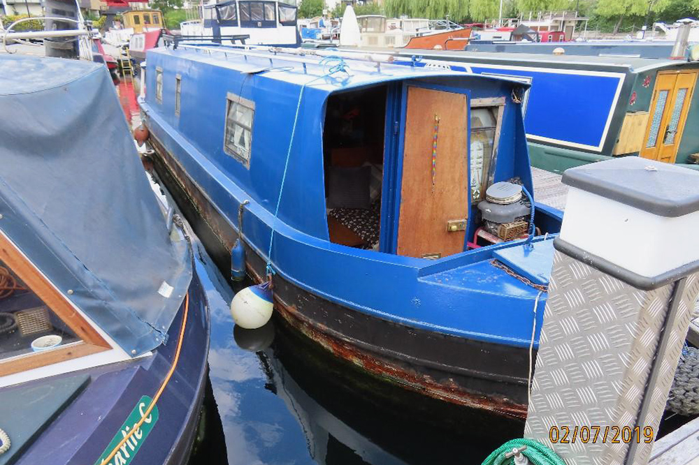 Так выглядит лодка за 37 995 £ снаружи. Источник: rightmove.co.uk