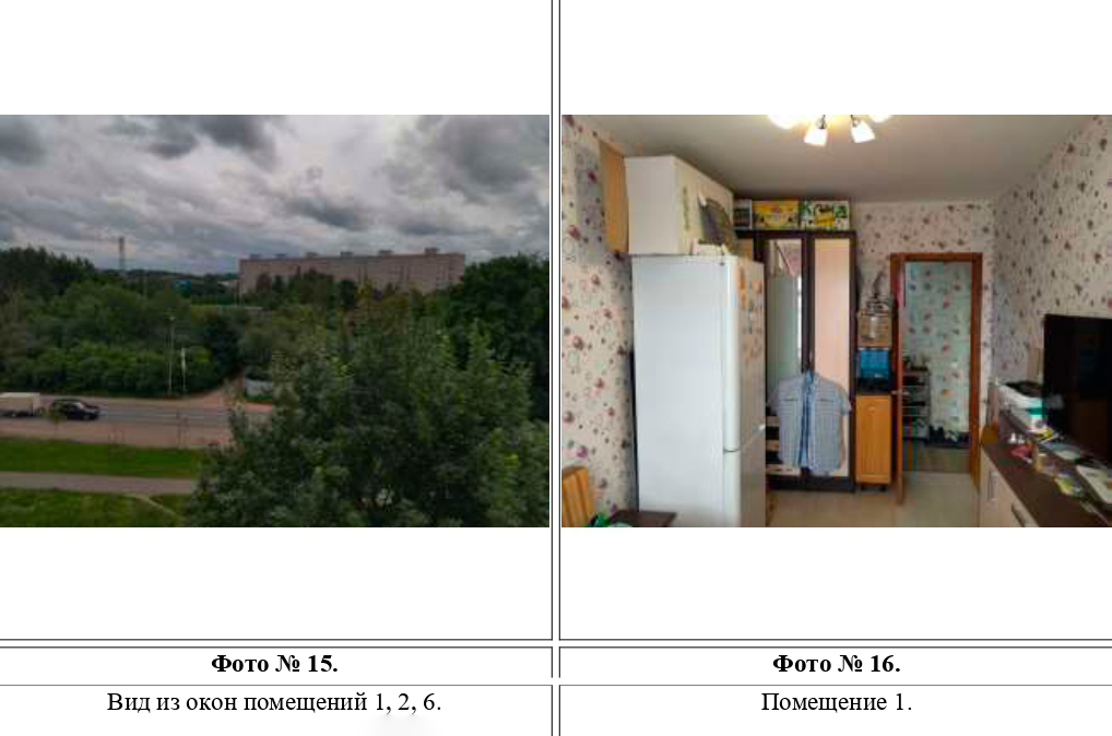 Фотографии из отчета об оценке. В отчете фигурируют копии всех документов по оцениваемой квартире, а также фотографии дома, парадной и самой квартиры