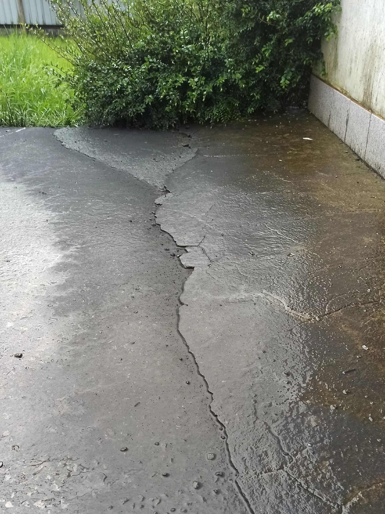 Фото одного из дворов в Туапсе после «нефтяного дождя». © «Мой Туапсе» / VK