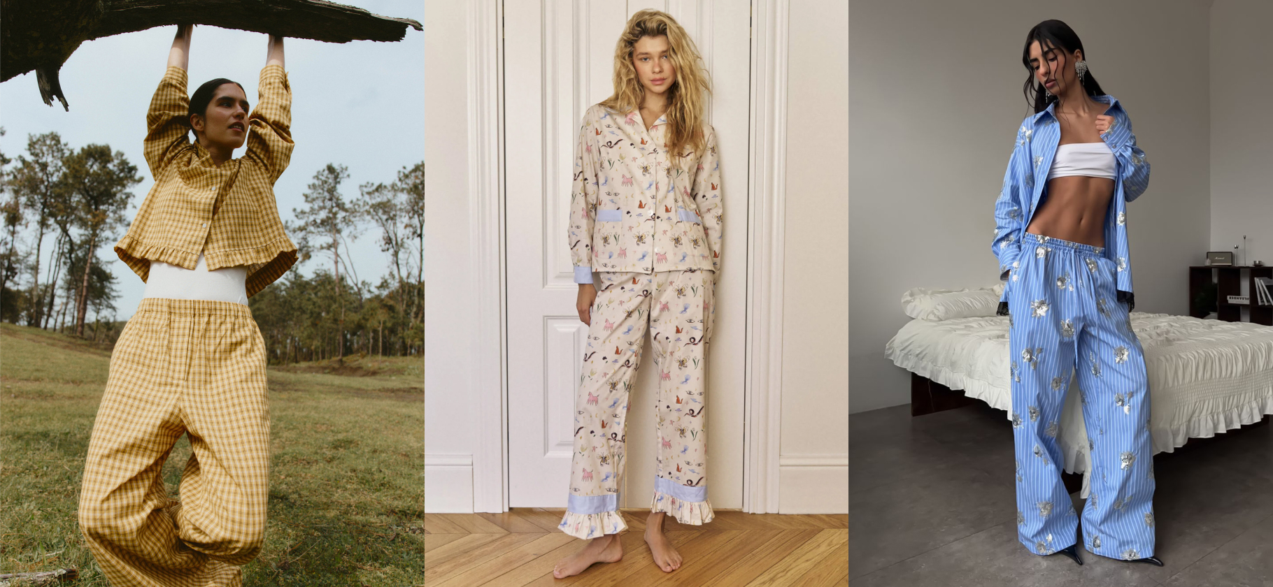12 нарядных пижам, в которых можно и на улицу