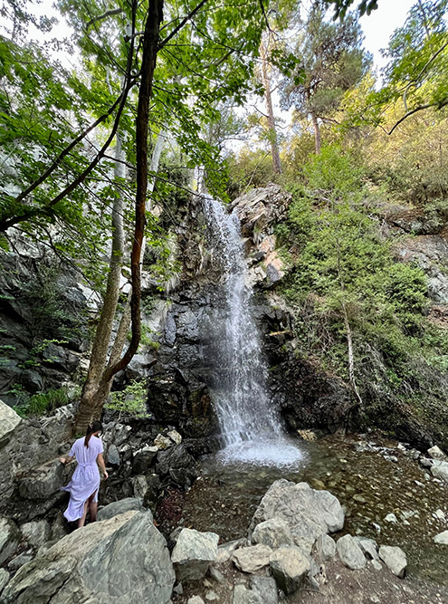 Каледония — самый популярный водопад Кипра