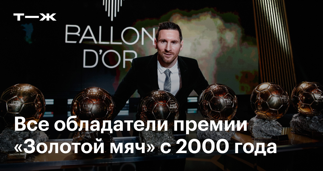 Золотой мяч: все обладатели с 2000 года до настоящего времени