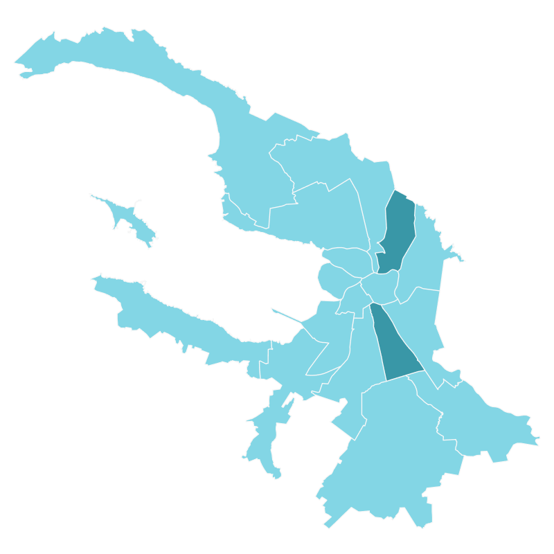 Районы: Калининский, Фрунзенский