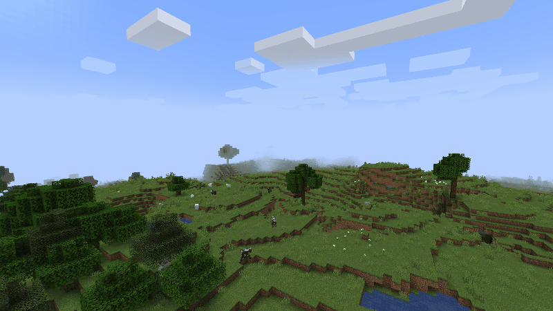 В некоторых играх, например в Minecraft, при низкой дальности прорисовки часть локации скрывает туман