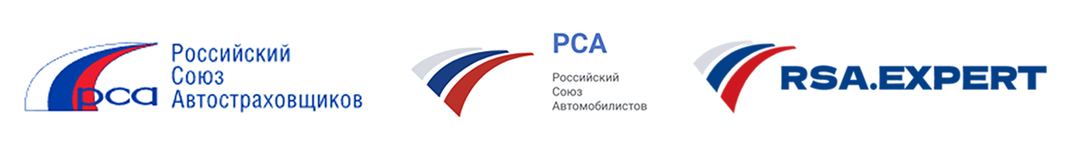 Сервисы маскируются под Российский союз автостраховщиков. Слева — реальная эмблема организации, справа — логотипы сторонних сервисов