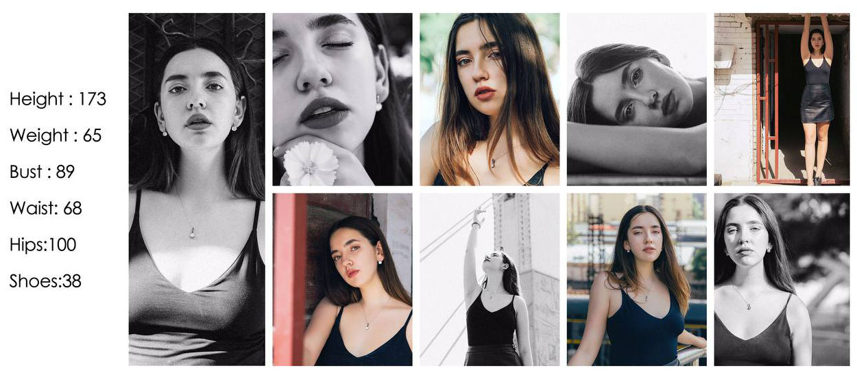 Для каждого экспата было делом чести сделать такую карточку и попробоваться на роль фотомодели. Фото могли быть разными — от селфи до профессиональных кадров. Рядом обязательно указывали параметры для одежды, чтобы ее легче было подобрать для фотосъемок, и размер обуви