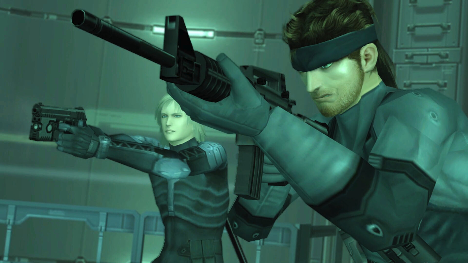 Неуютные зеленые тона идеально подчеркивают происходящее в игре. © Konami