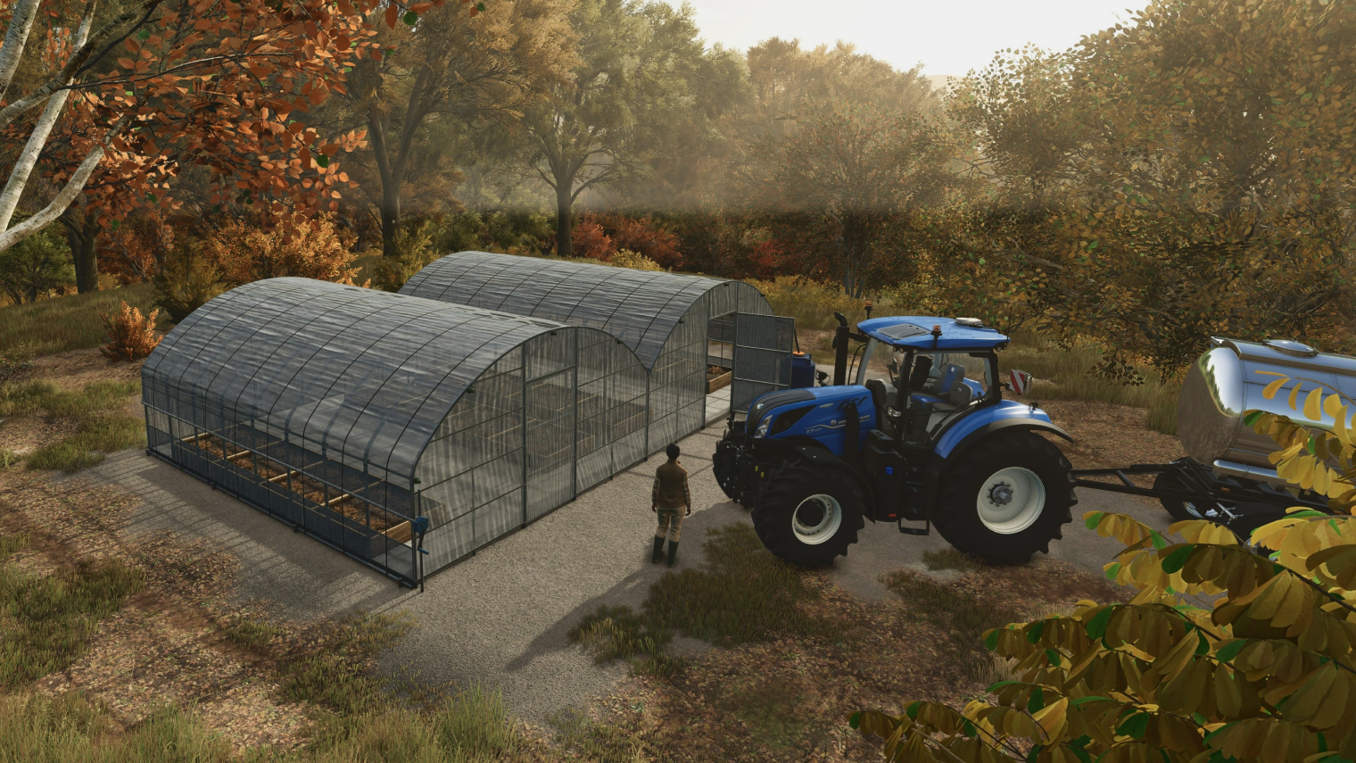 Франшиза Farming Simulator насчитывает 19 частей, включая шуточные спин-оффы для Commodore 64 и Sega Mega Drive. © Giants Software
