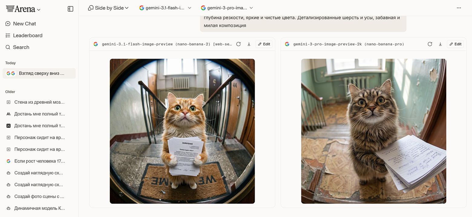 Nano Banana Pro доступна как Gemini 3 Pro Image, а Nano Banana 2 — как Gemini 3.1 Flash Image