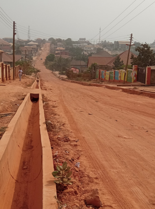 Почва в Гане рыжая. В дороге лицо покрывается красной пылью за 5 минут