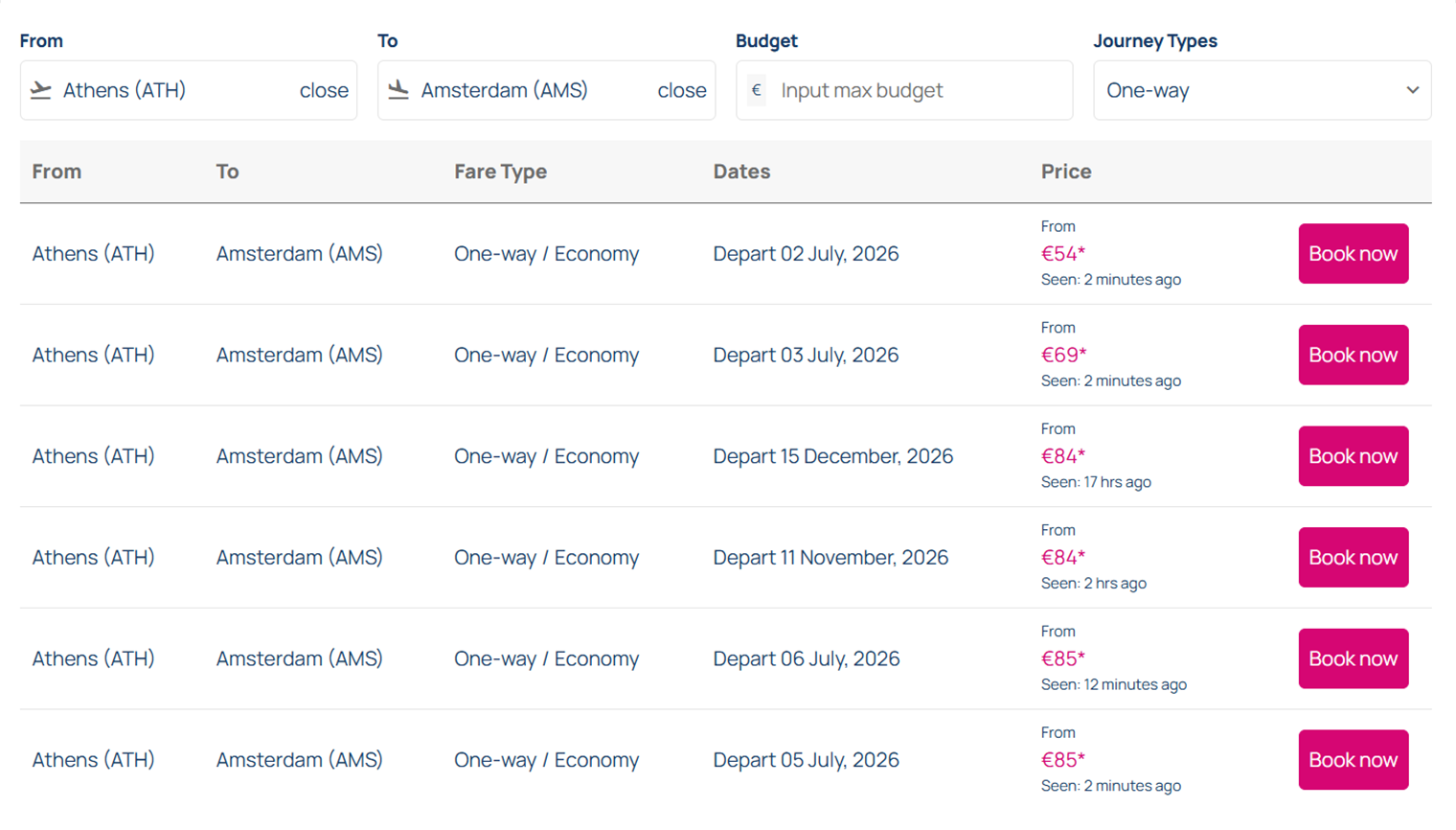 Sky Express предлагает билеты из Афин в Амстердам за 54—85 € (— ₽). © skyexpress.gr
