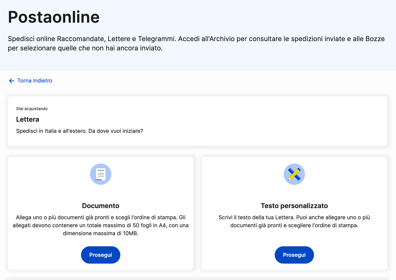 Через сайт почтовой службы можно отправить документы — для этого в специальной форме прикрепляют их электронные варианты и текст. Сотрудники почты распечатают приложенные файлы и отправят по указанному в форме адресу. © poste.it