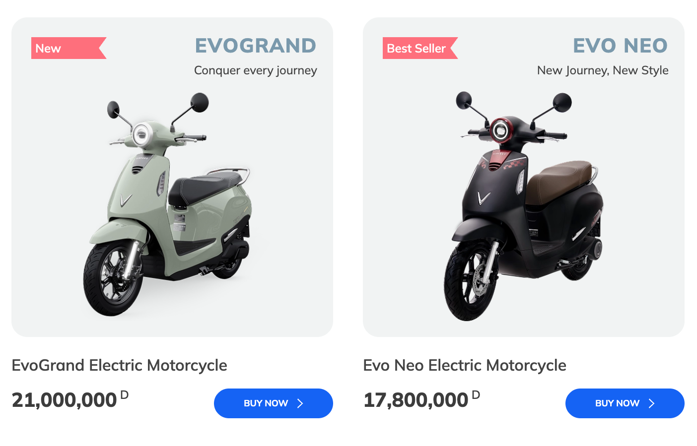 Скутеры часто покупают старшеклассники, которым еще нет 18 лет, или те, кто не хочет получать права. Источник: shop.vinfastauto.com