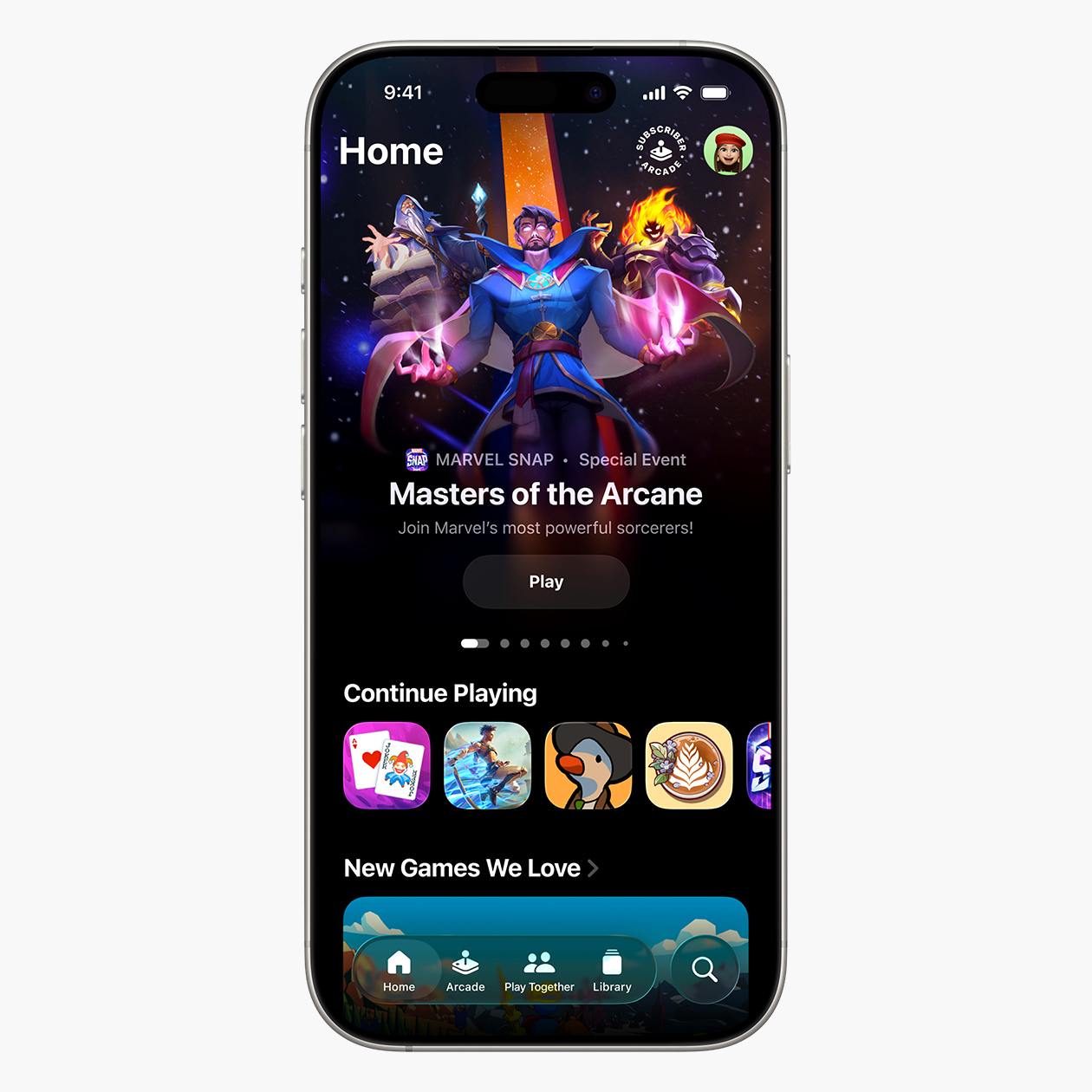 Так выглядит новое игровое приложение Apple