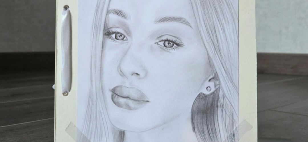 Ручная работа: портрет-открытка