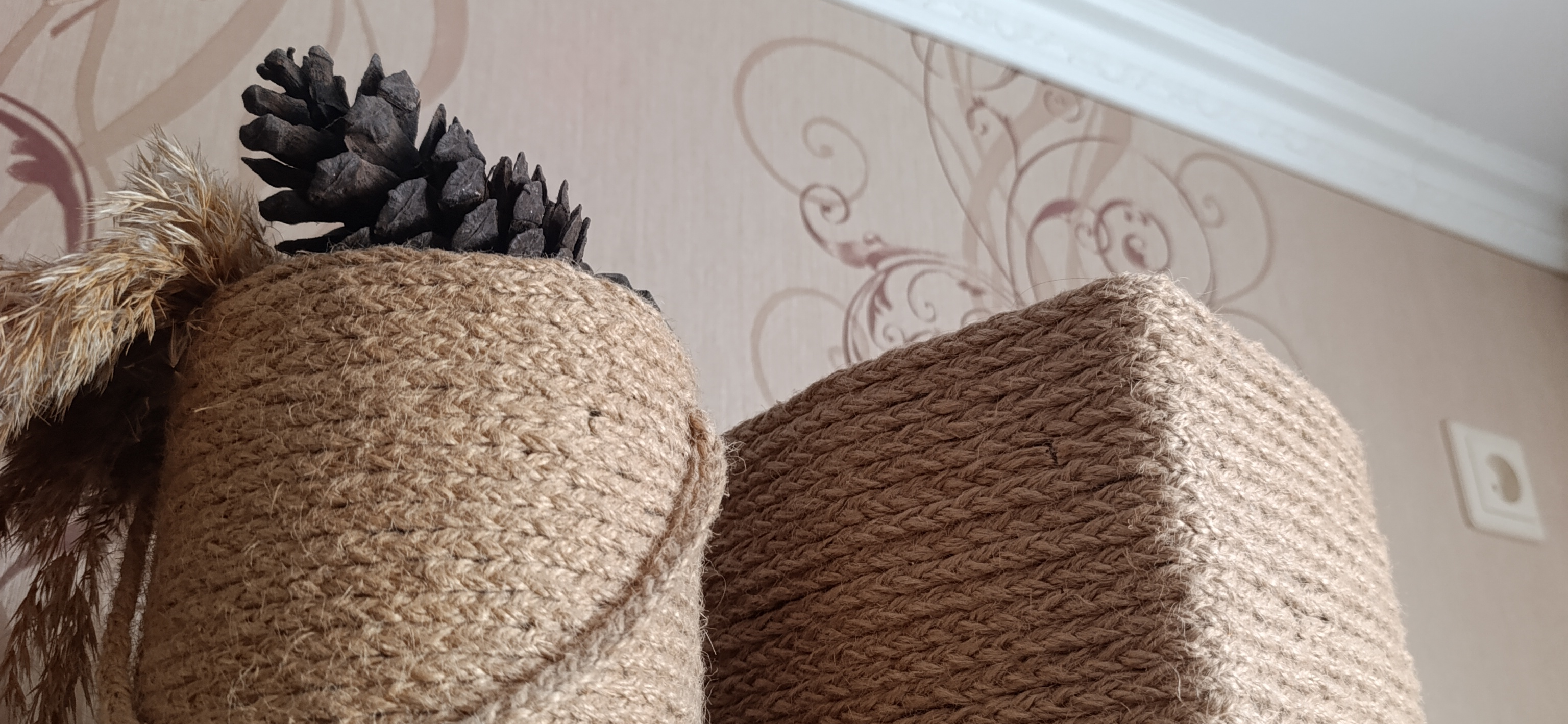 Ручная работа: шкатулки из джута