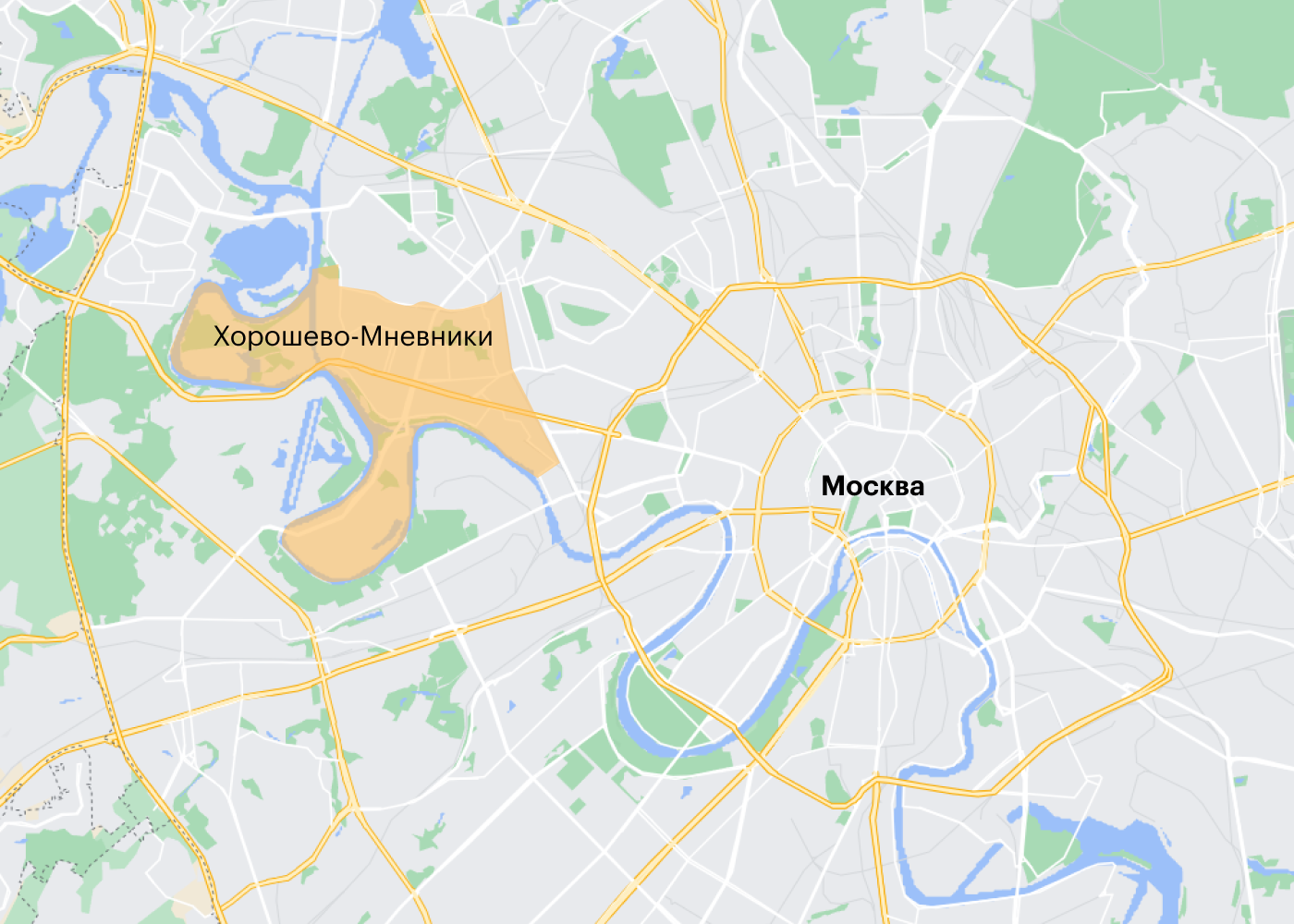 Хорошево-Мневники граничат с Центральным округом Москвы. Но здесь зелено и спокойно