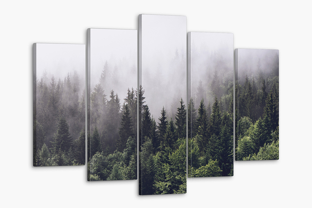 Модульный постер с изображением леса стоит 1450 ₽ на «Озоне»