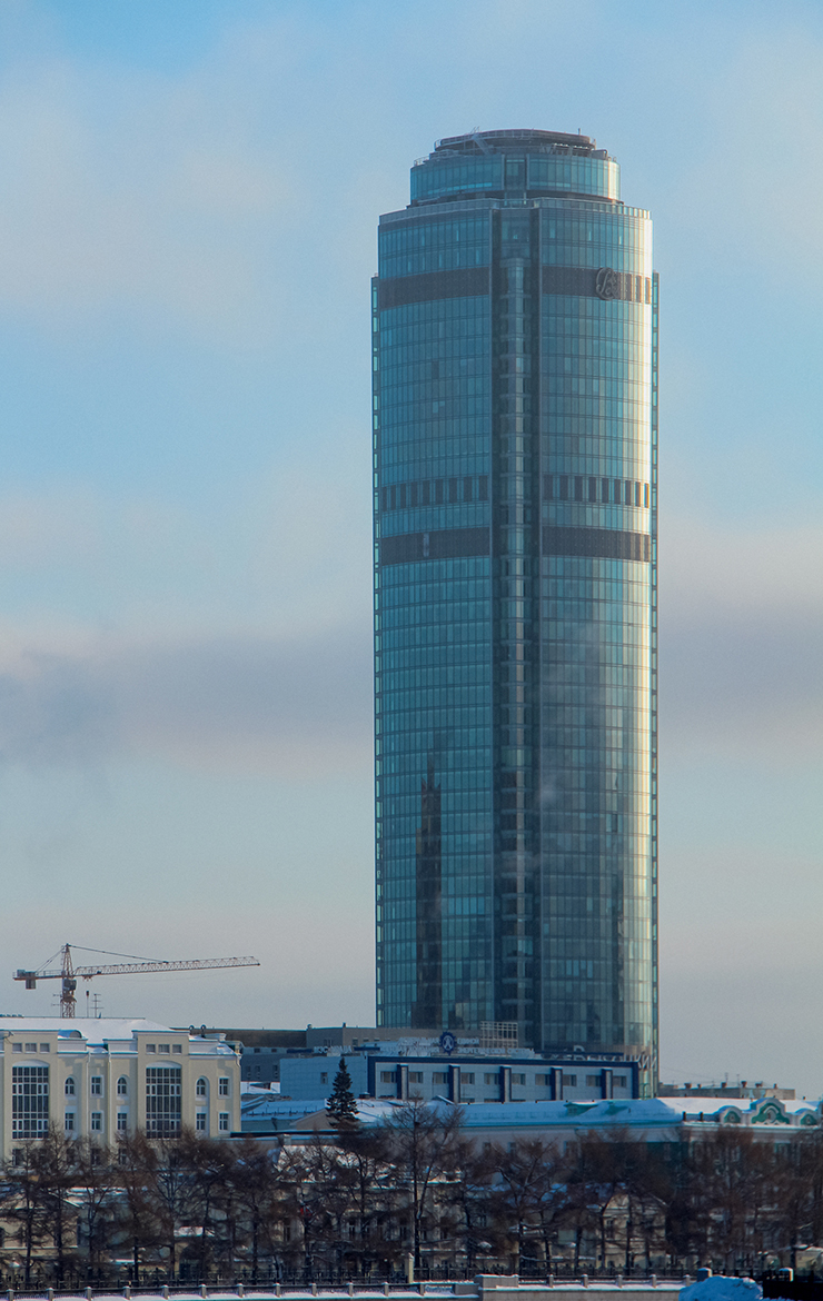 В Екатеринбурге мы поднялись на небоскреб «Высоцкий». Подробнее об этом я рассказывал в другой статье