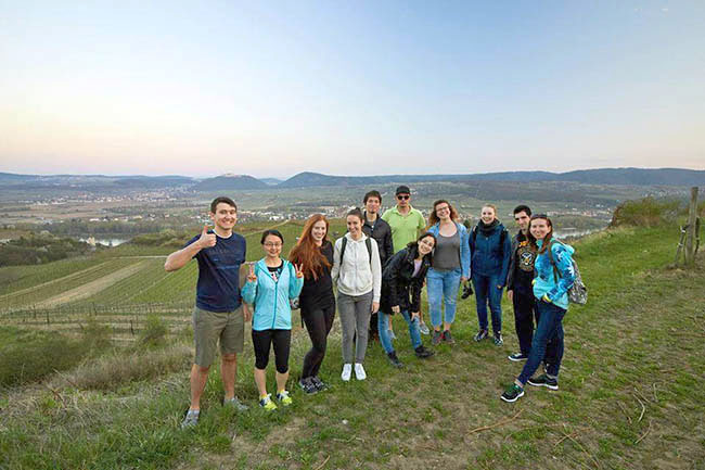 Поход в долину Вахау со студентами Университета Кремса-на-Дунае