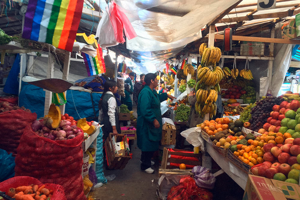 Рынок в Куско, Перу, 2018 год