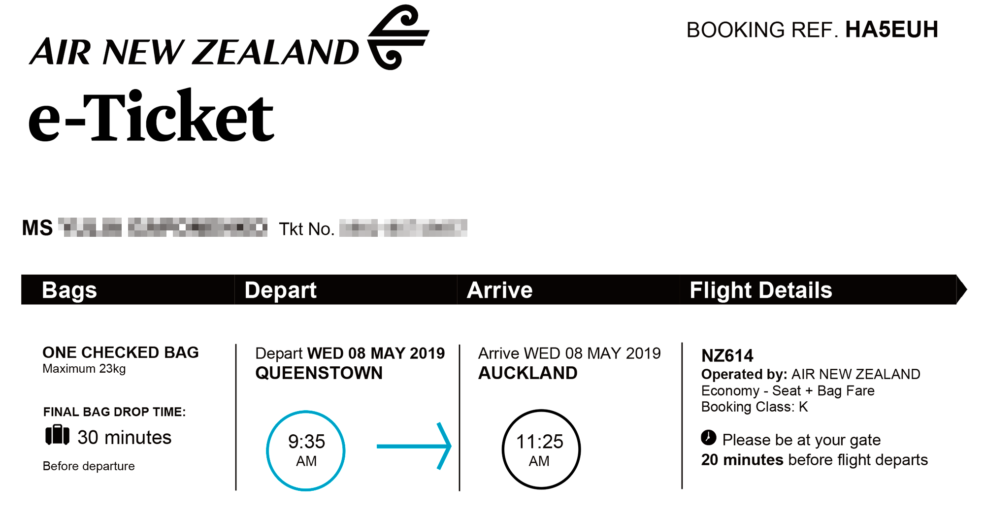 За перелет между островами Новой Зеландии в 2019 году я заплатила 4560 ₽