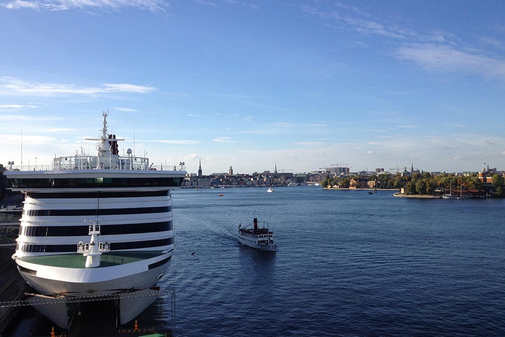 Паром «Викинг-лайна» приходит почти в самый центр Стокгольма