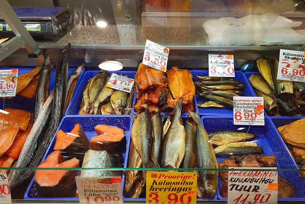 Стоимость рыбы на рынке у Балтийского вокзала, на мой взгляд, вполне доступная