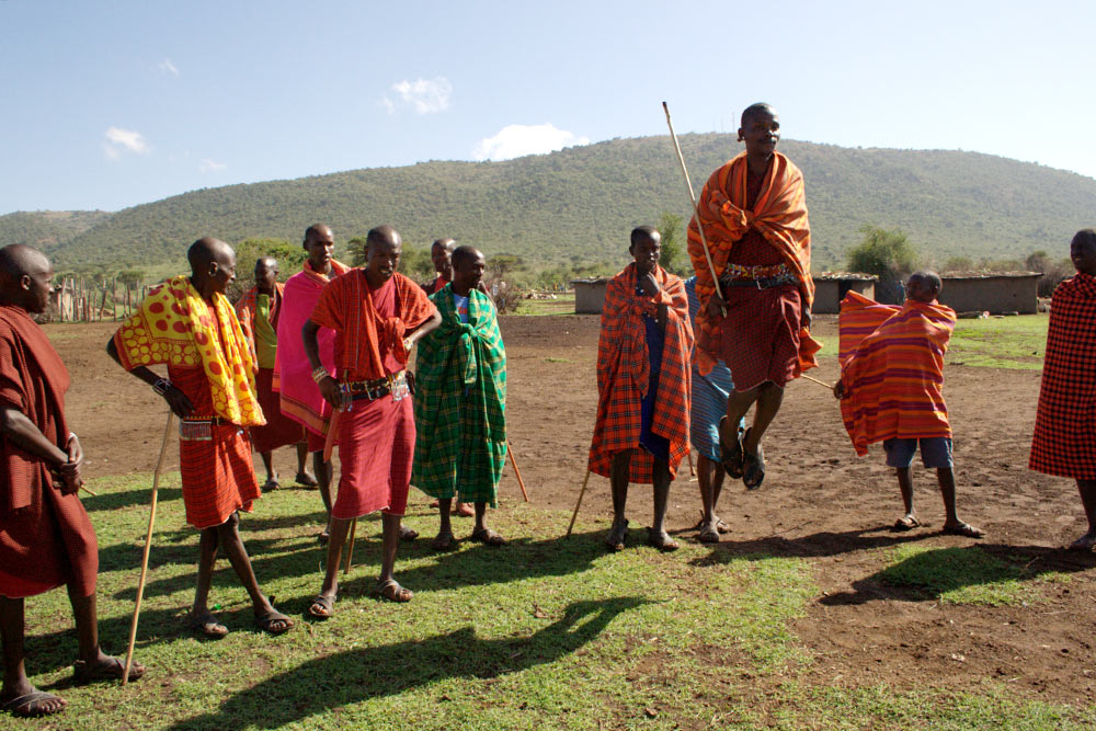 Масаи известны своими ритуальными танцами, во время которых они совершают прыжки в высоту