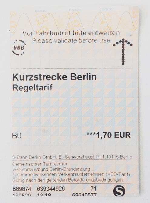 Билет на поездку в одну сторону, по которому можно проехать до трех станций, с ценой 2019 года