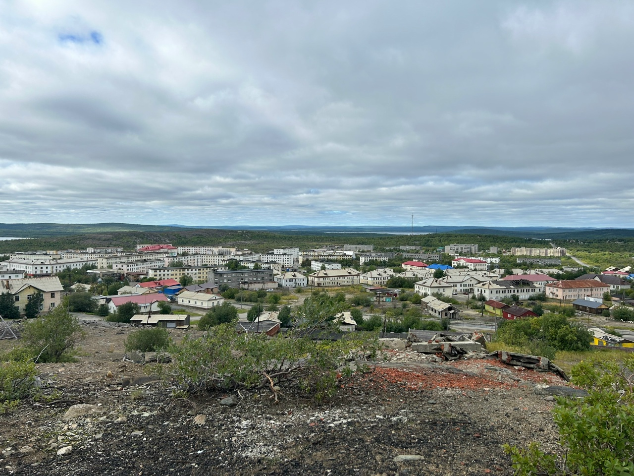 Привет, Никель! Фото с Нагорной около площади Металлургов