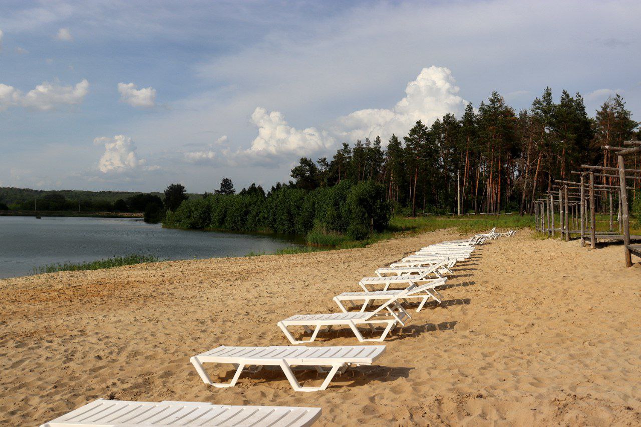 Пляж. Парк-отель Песчанный г.Железногорск, Курская область.