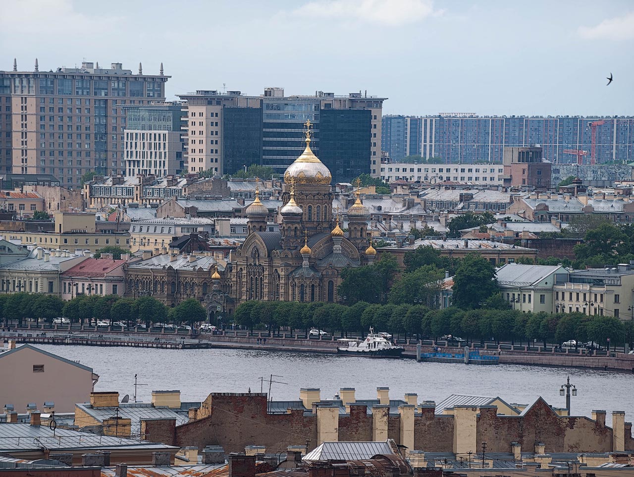 Виды с колокольни Исаакиевского собора. Зацените объектив 400мм для телефона