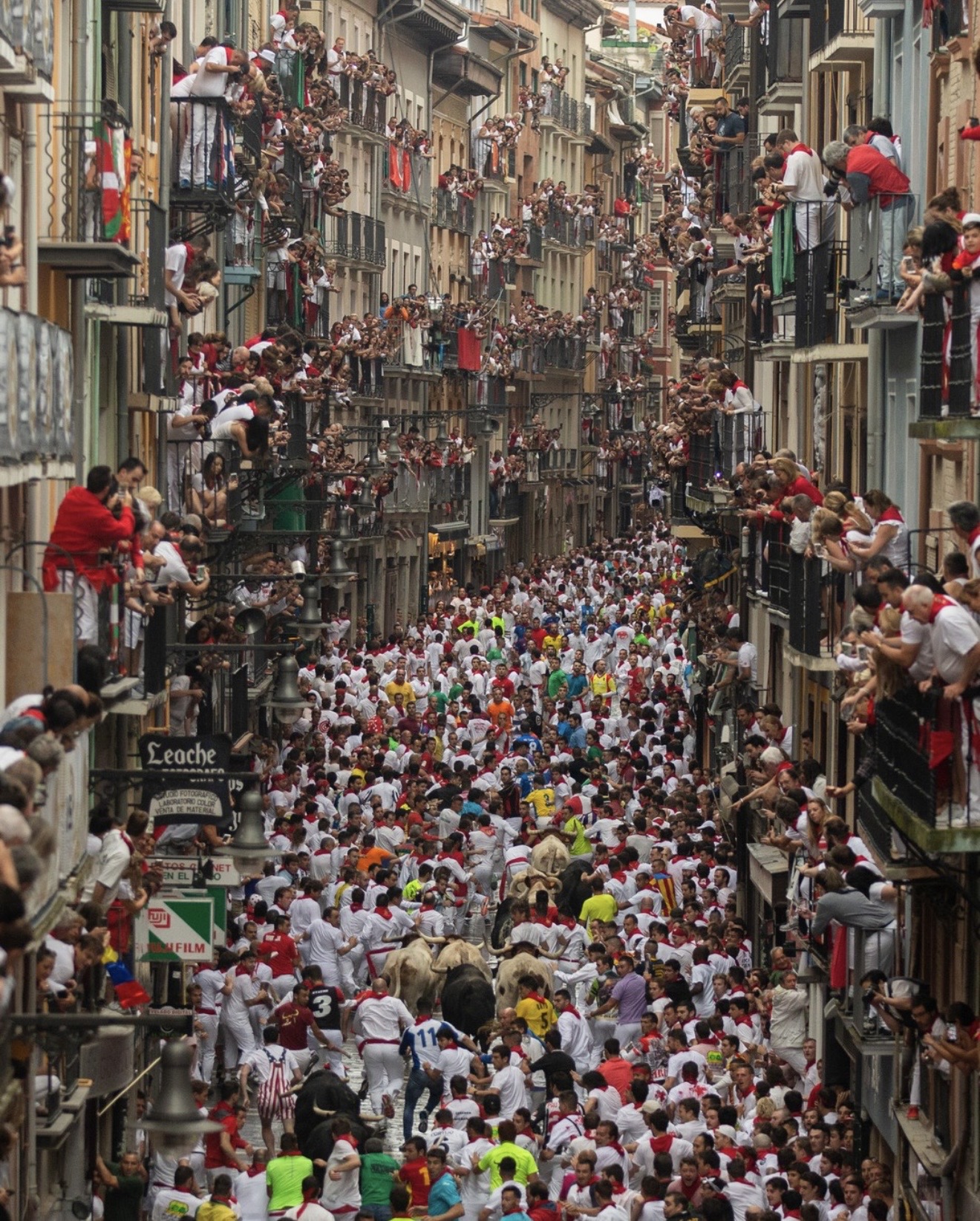 Calle Estafeta в период забега