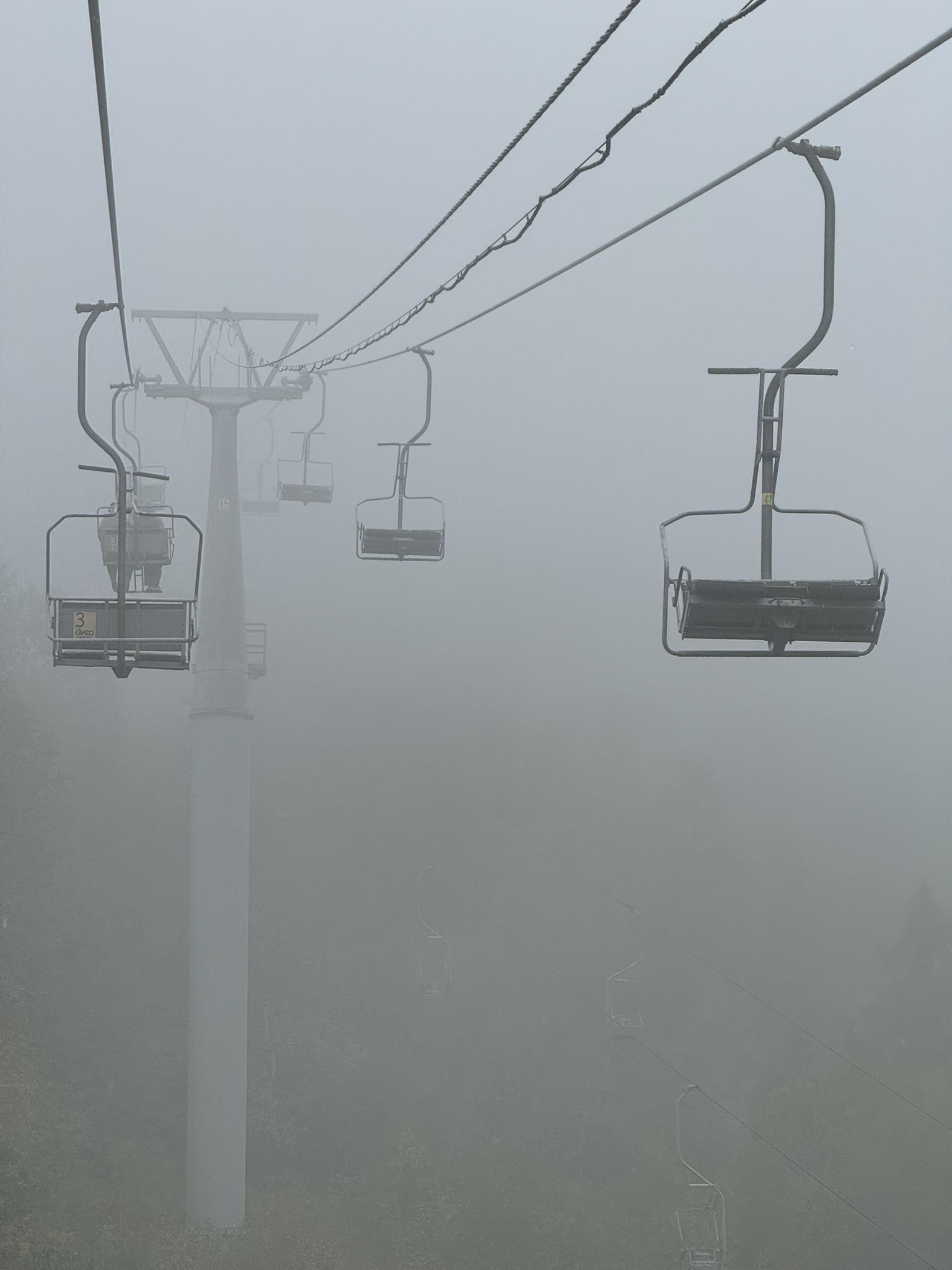 Поднимались на Цей в таком тумане