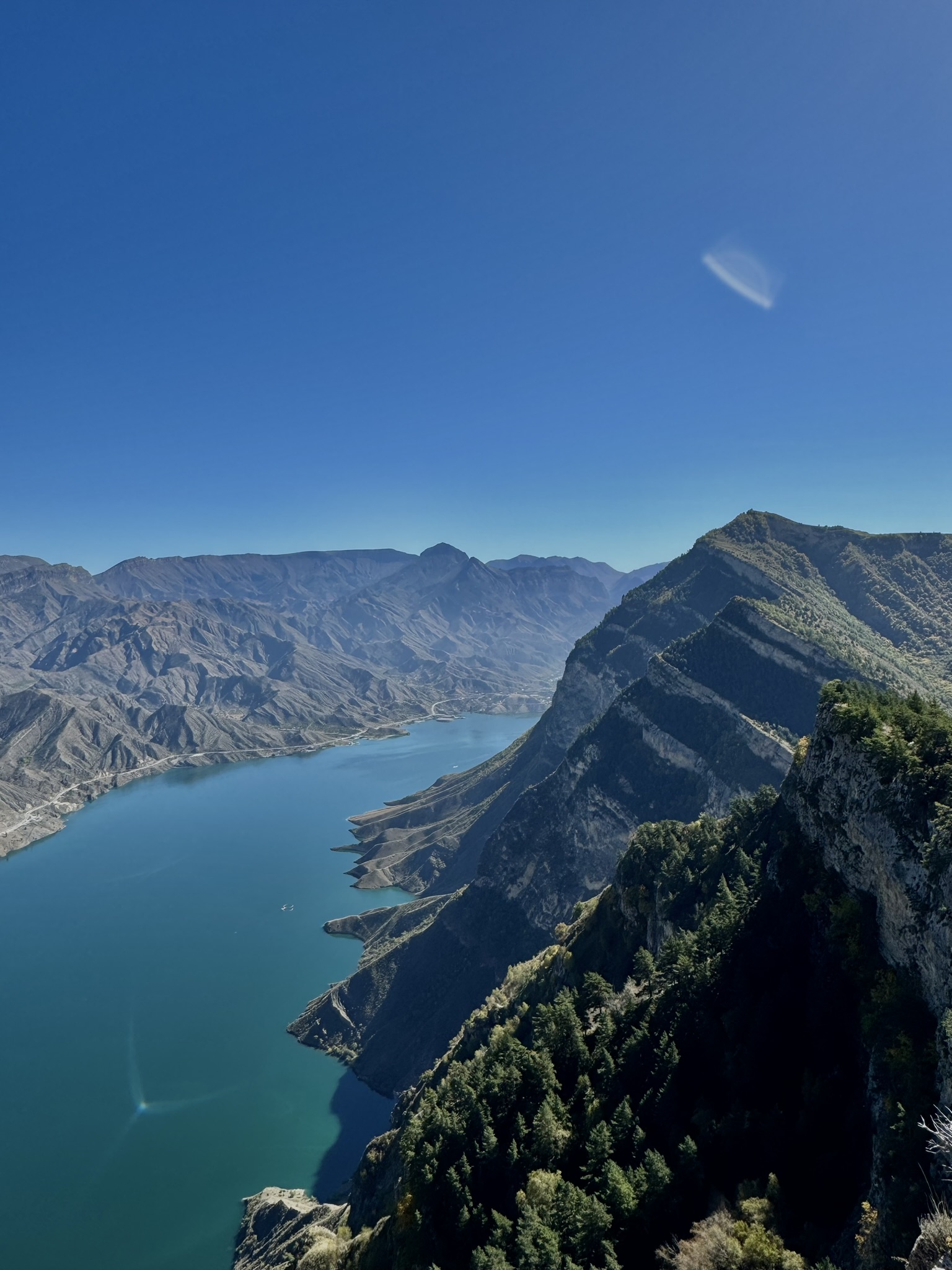 Ирганайское водохранилище с высоты