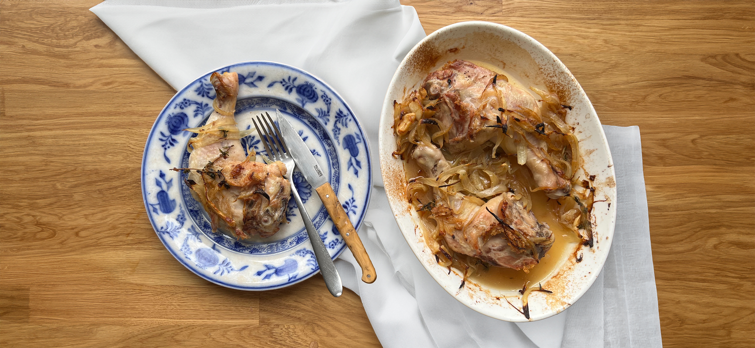 Рецепт курицы с луком и чесноком в духовке