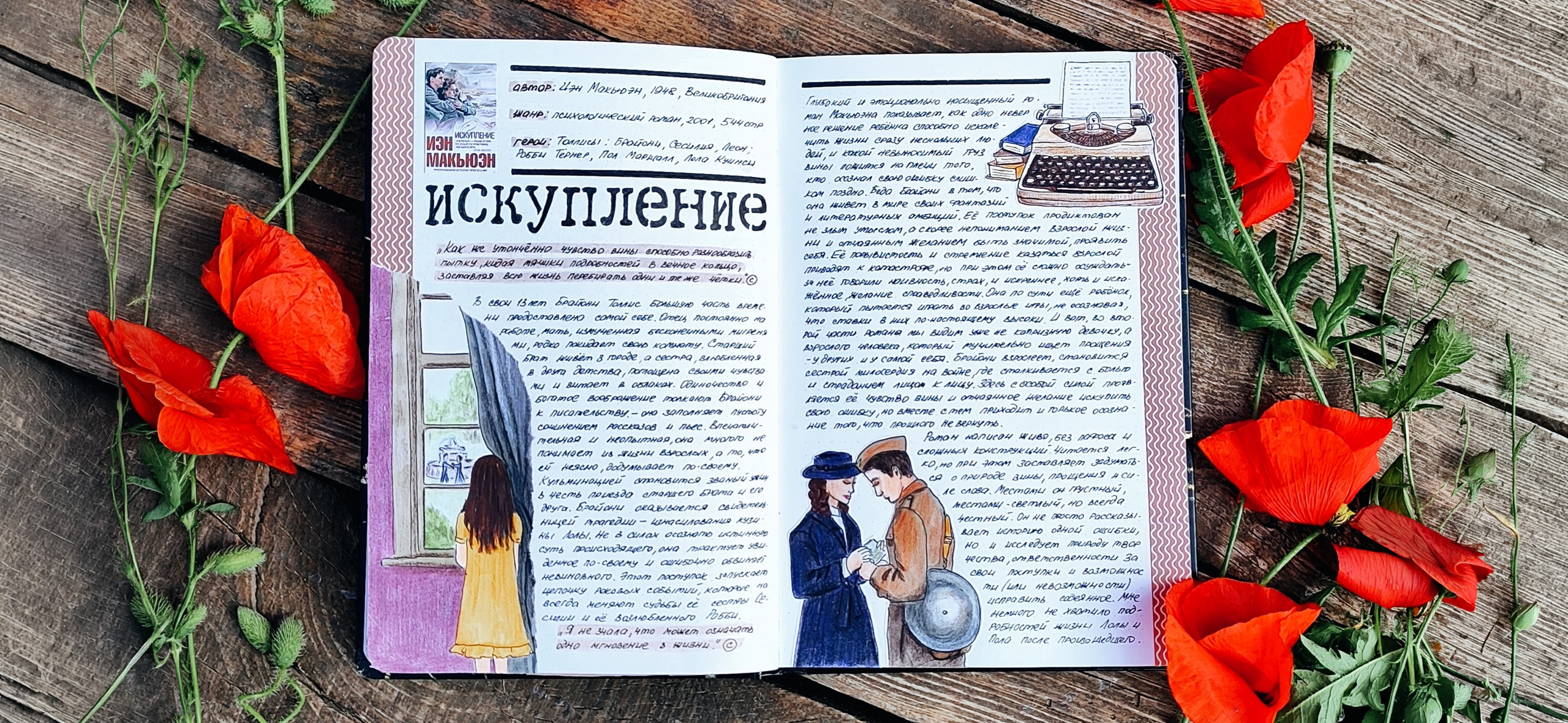 Не просто тетрадь с информацией, а твор­ческий экспе­римент: как запол­нять читательский дневник