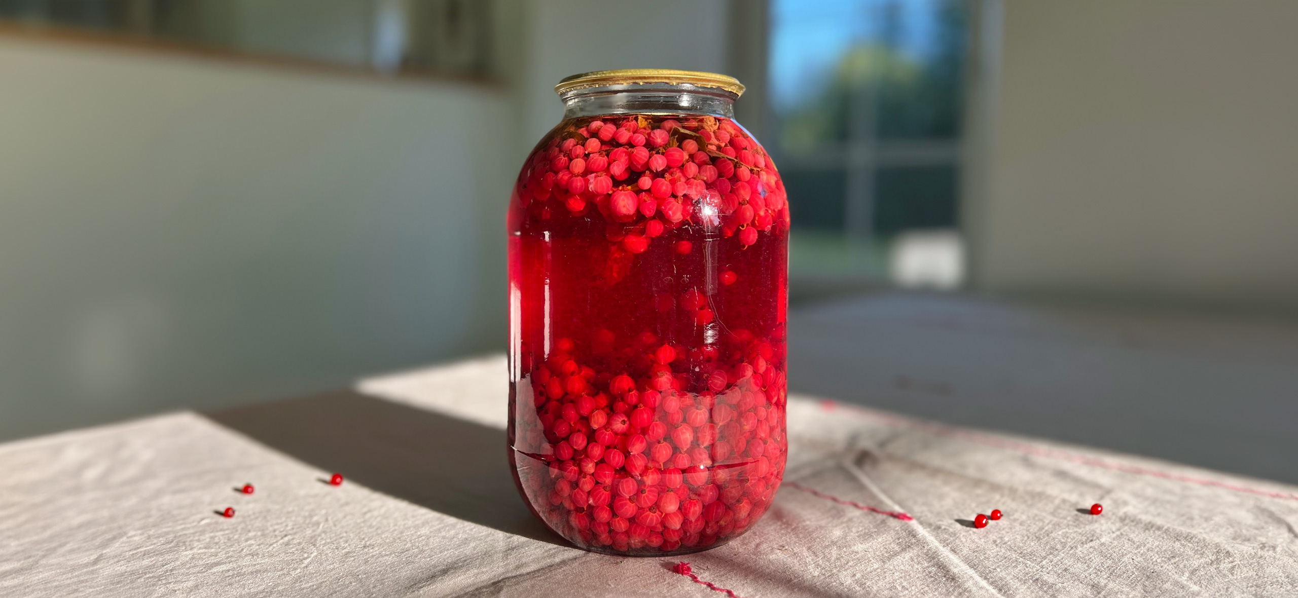 Рецепт компота из красной сморо­дины на зиму — полчаса, и готово