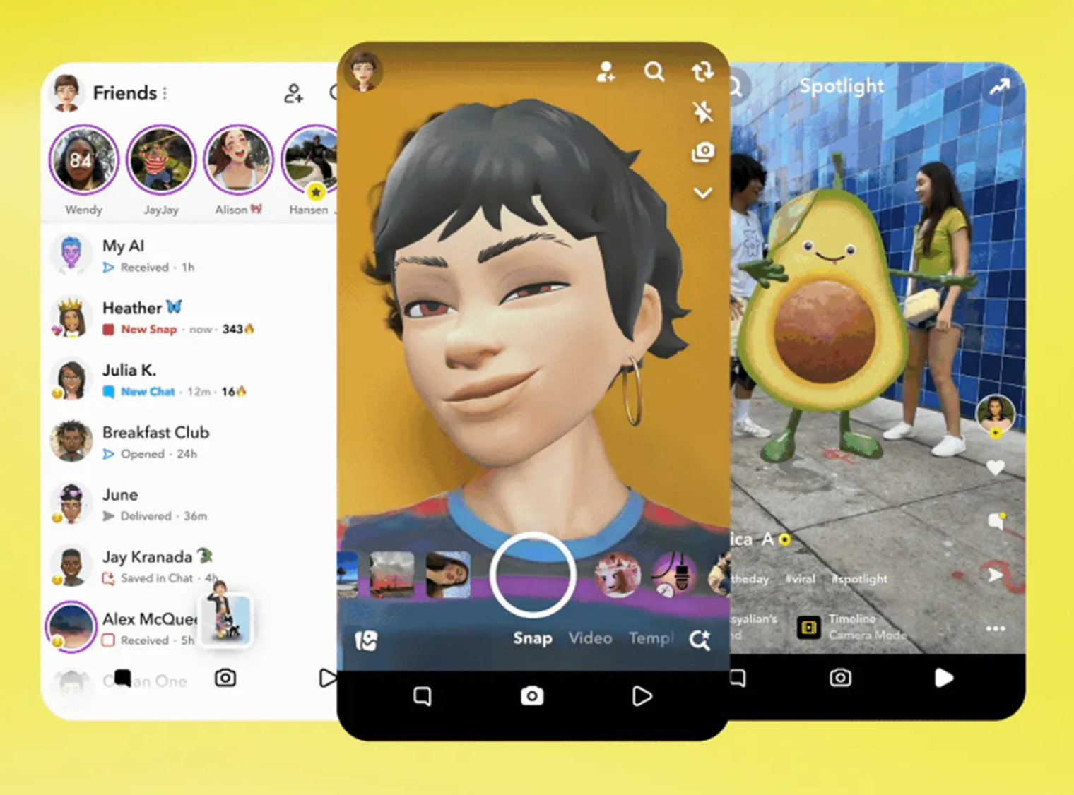 Snapchat. © The Verge