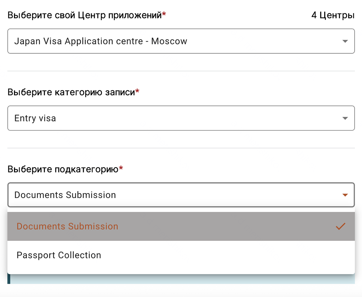 На сайте ВЦ можно записаться на подачу документов и получение загранпаспорта с визой. © visa.vfsglobal.com