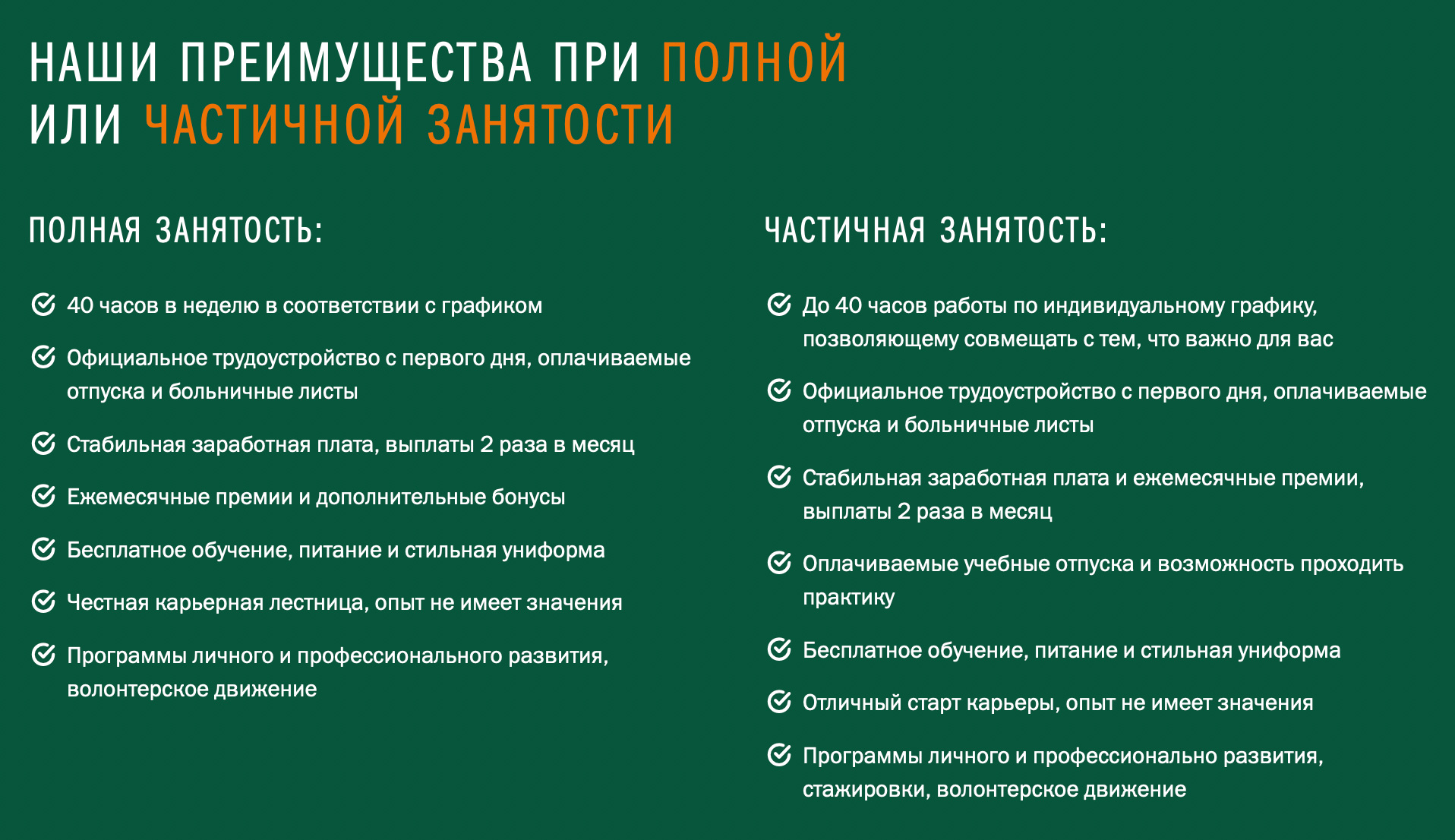 Можно выбрать полную или частичную занятость, но не менее четырех часов в неделю. Источник: rabotaitochka.ru