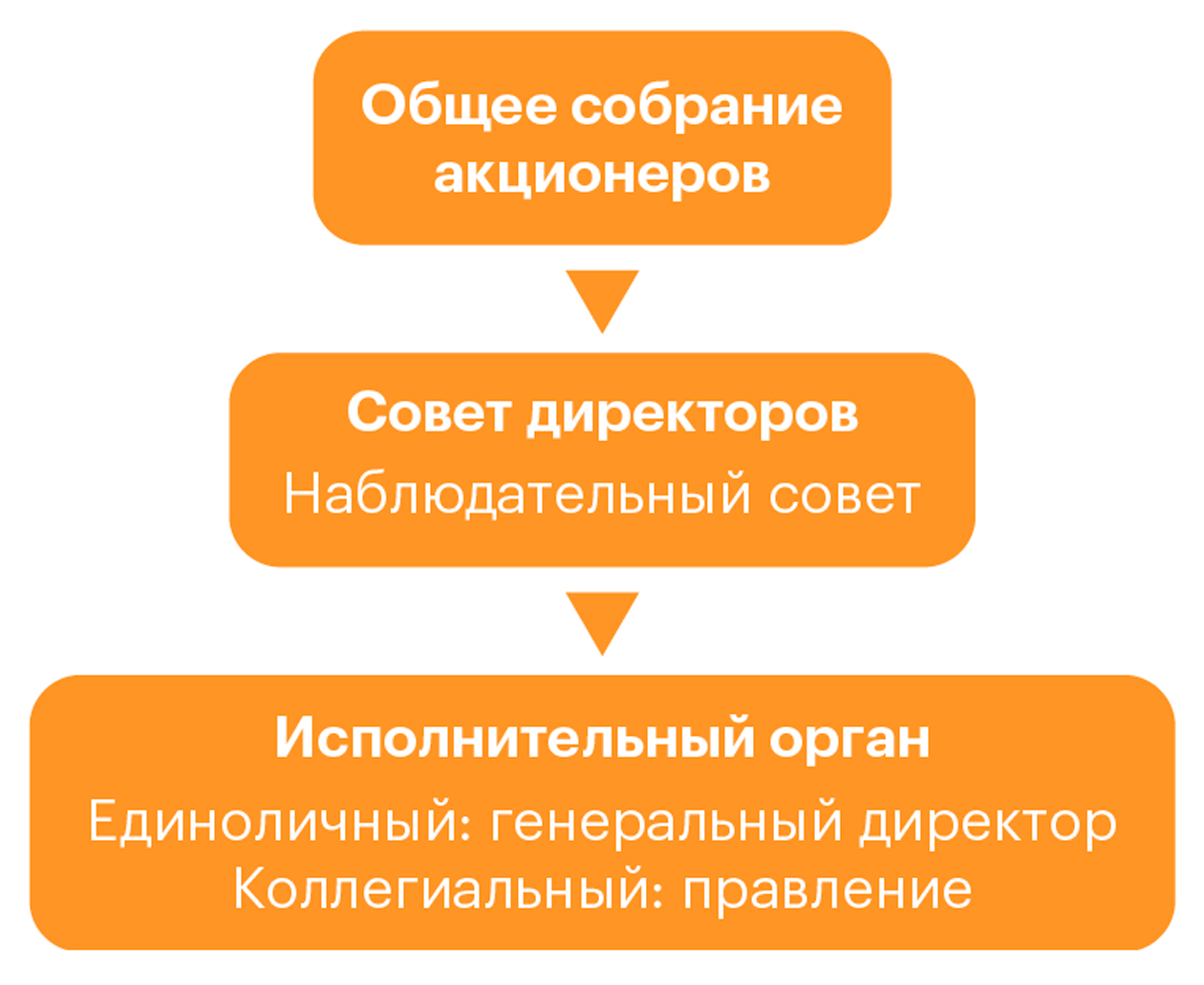 Так выглядит управление АО, если изобразить его схематично