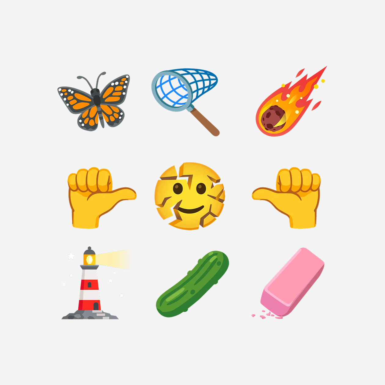 Вот так выглядят новые эмодзи из Emoji 18.0. © blog.unicode.org